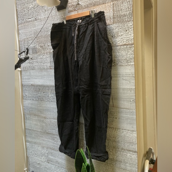 Wilfred | Allant Linen-Blend Cropped Pants - 10, Black - Picture 3 of 9